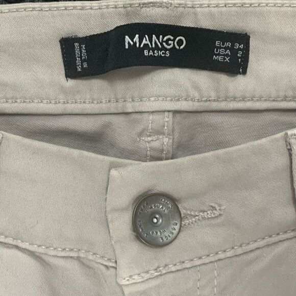 Mango Basics Skinny Light Beige Women Jeans - Picture 2 of 3